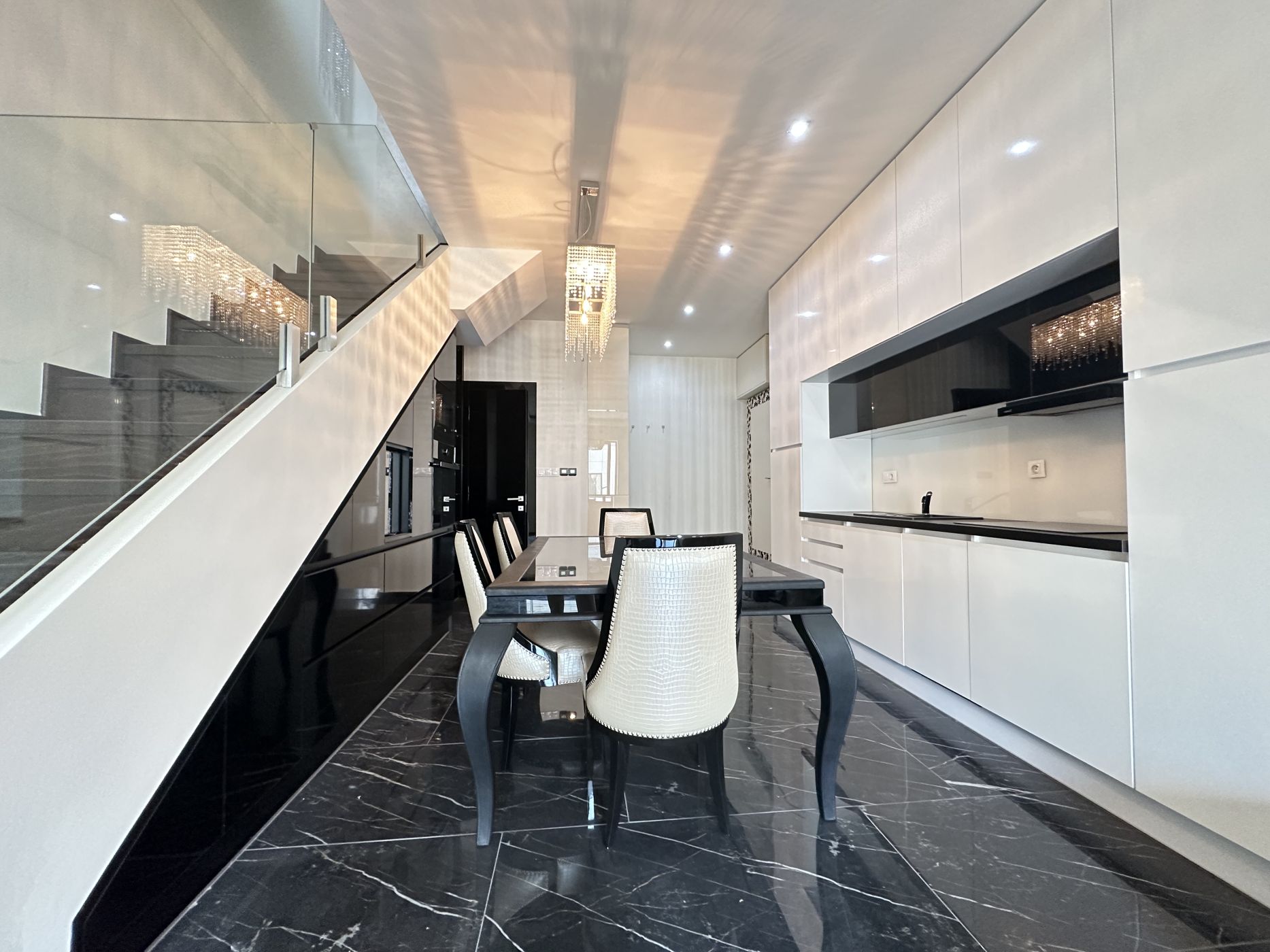 High-end duplex apartment at fashion street