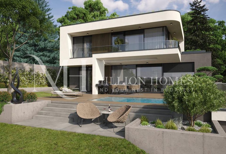 High-End Villa with Private Garden, Pool and Panorama