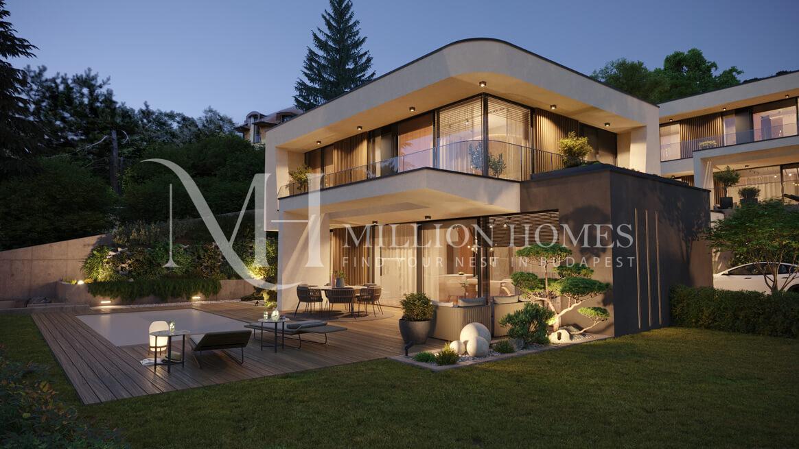 High-End Villa with Private Garden, Pool and Panorama in Buda, district 2