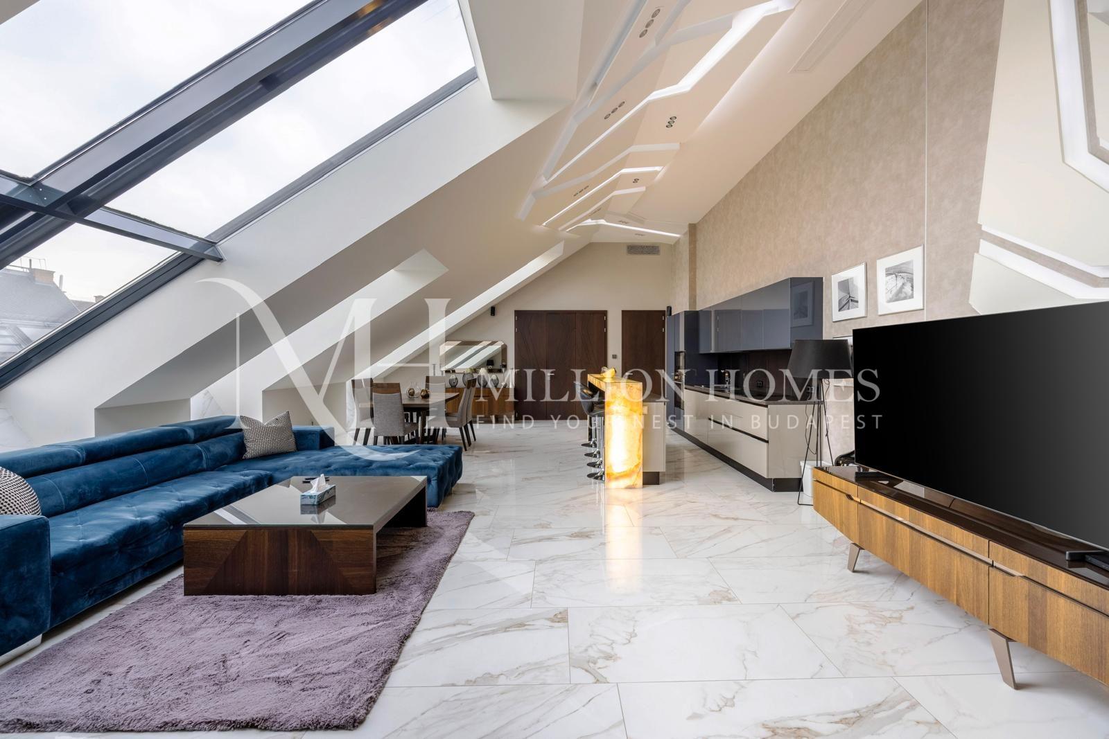 Luxury penthouse apartment for rent on Andrássy avenue – next to the Basilica
